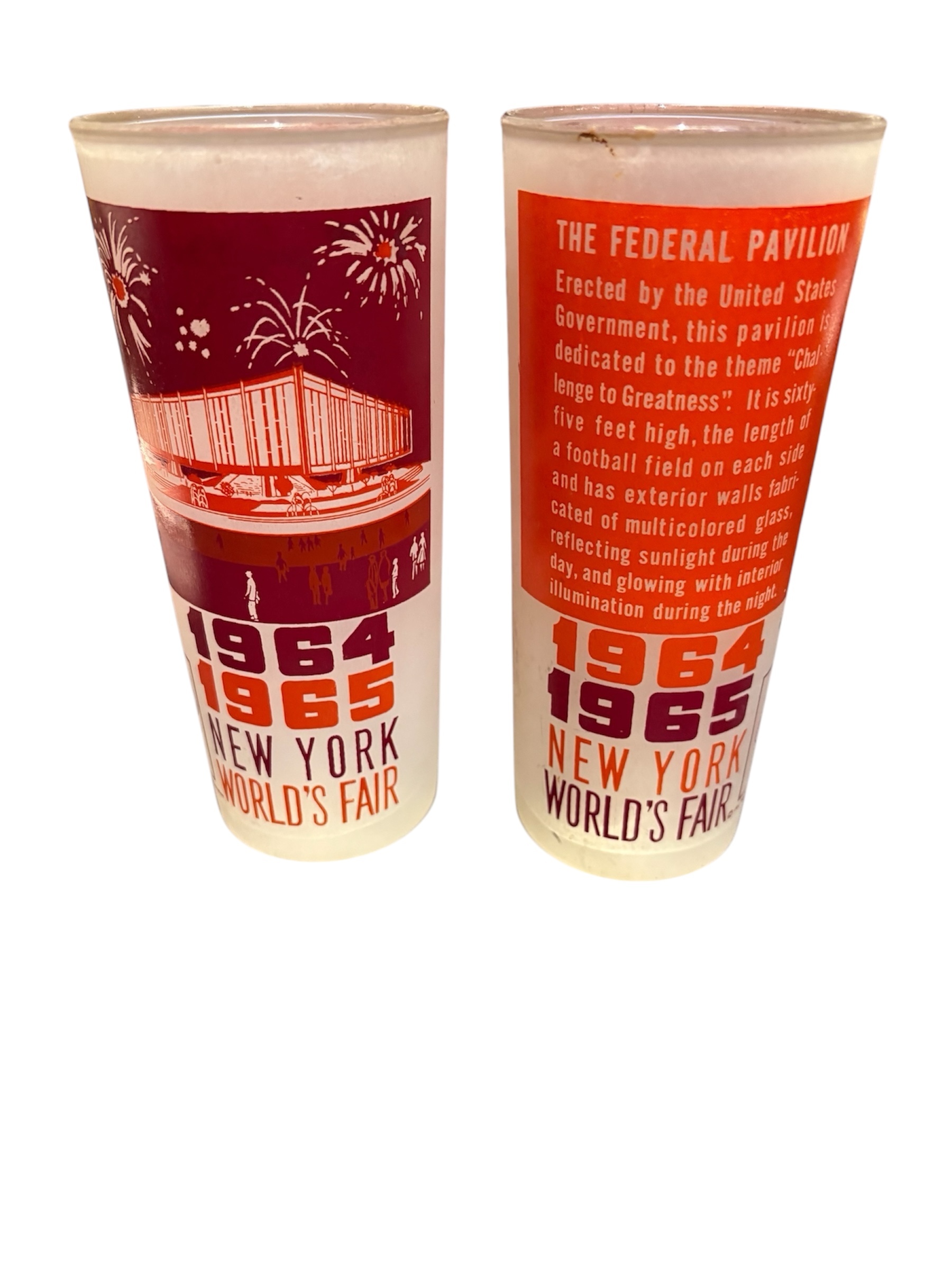 1964,1965 World Fair Tumblers picture number 2