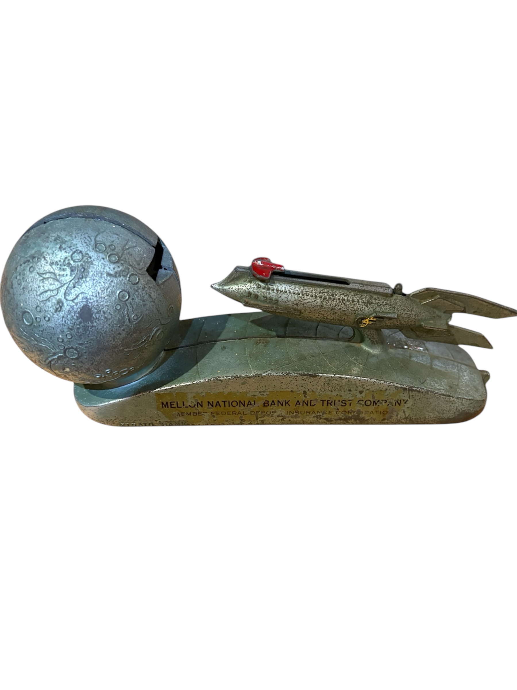 Vintage Strato Duromold Mellon Bank and Trust Co. Mechanical Bank picture number 1