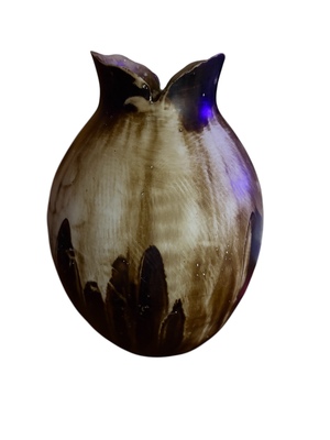 Obvara Brown and White Vase picture number 1